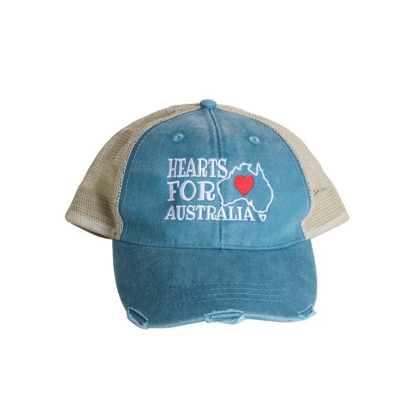 Australia Hat Adult Mesh Snapback Distressed Brim - Picture 1 of 6